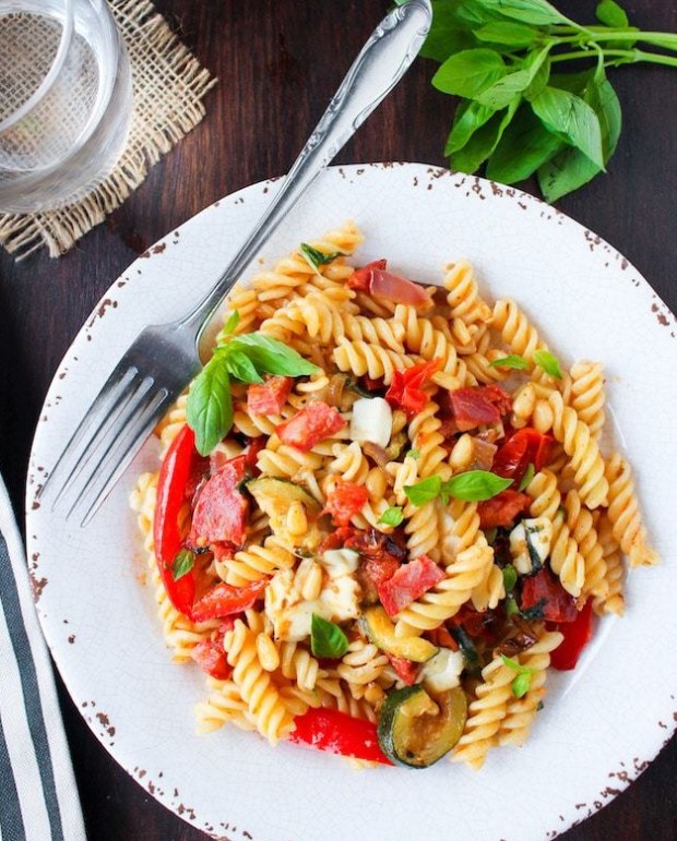 Chorizo-Roasted-Veggie-Pasta